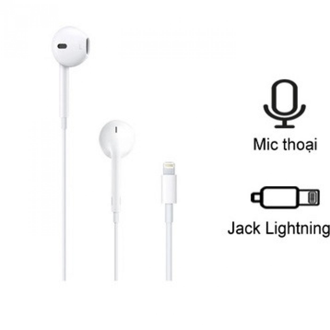 Tai nghe Apple EarPods Lightning (MMTN2) Chính hãng Apple Việt Nam