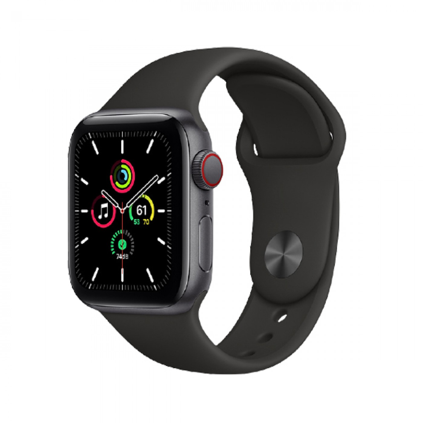 Apple Watch SE LTE 44mm (Viền nhôm dây cao su) – Chính hãng VN/A